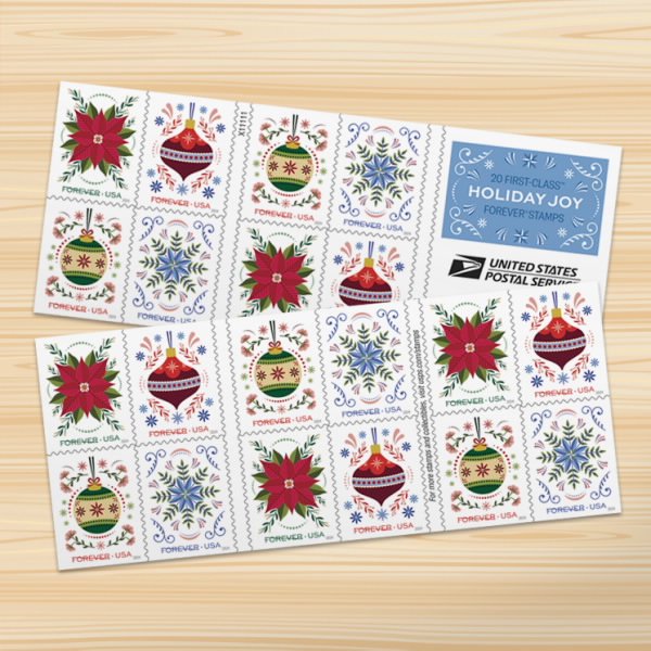 Holiday Joy Stamps, Book of 20