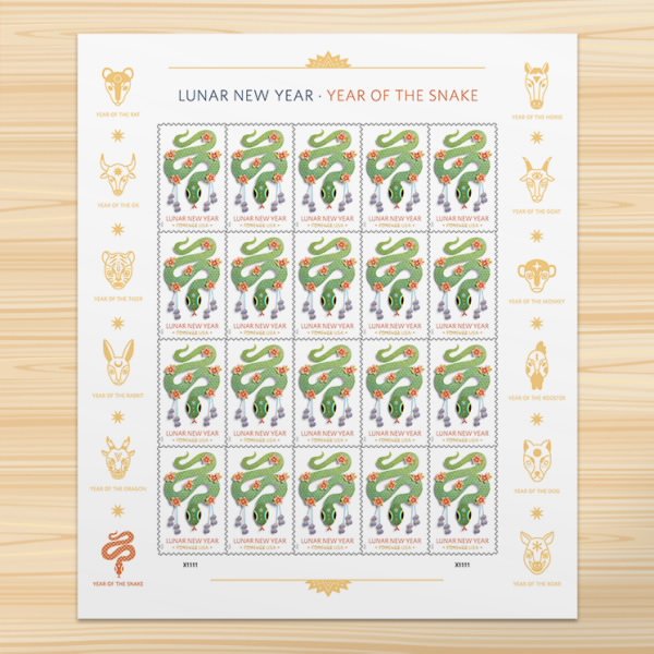 Lunar New Year: Year of the Snake Stamps
